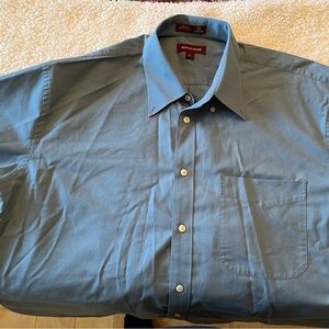 Nordstrom Blue Dress Shirt Classic Button-Down